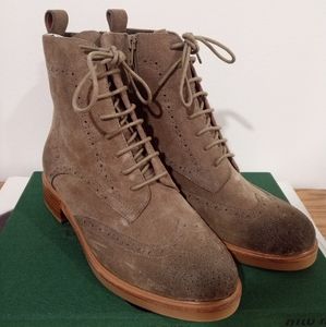 Jeffrey Campbell Tan Suede Lace Up Boots Sz 7